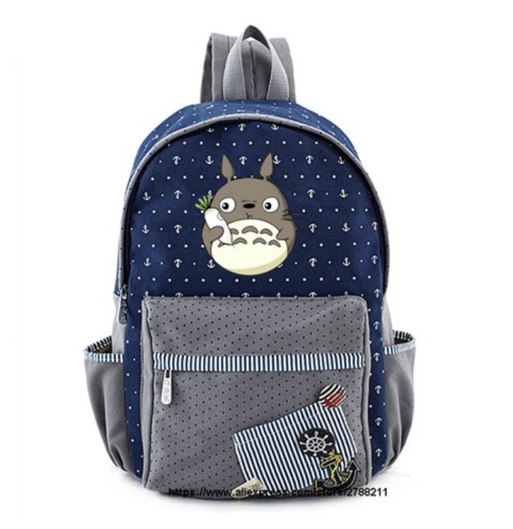 Totoro school bags for Women Girls Anime Backpack School Bags Canvas Neighbour Totoro