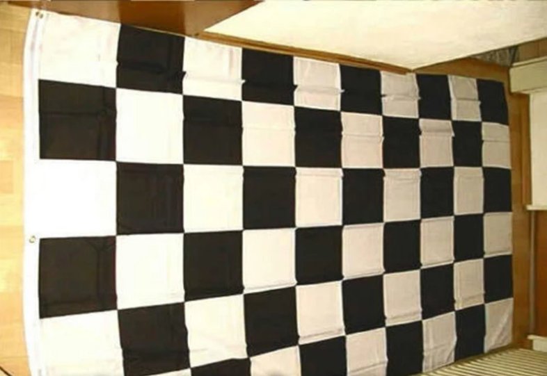 Flag Checkered Black White Start Target 150*250cm