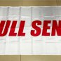 White Background Red Full Send Flag 3ft*5ft 90*150cm