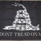 Black Don't Tread On Me Flag 3*5ft