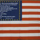 10 Commandments USA Flag Ten Bible Religous 3*5ft