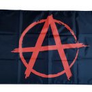 Anarchy Anarchist Symbol Red A With Circle On Black Flag 3*5ft