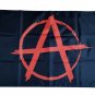 Anarchy Anarchist Symbol Red A With Circle On Black Flag 3*5ft