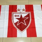 Serbia FK Crvena zvezda (FC Red Star Belgrade) Flag 3*5ft