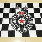 Serbia FK Partizan Flag stripe 3*5ft