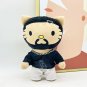 Hello Kitty Drake Plush Doll with Black Casual Suit Plush Doll Figure Stuffed Toys Gift