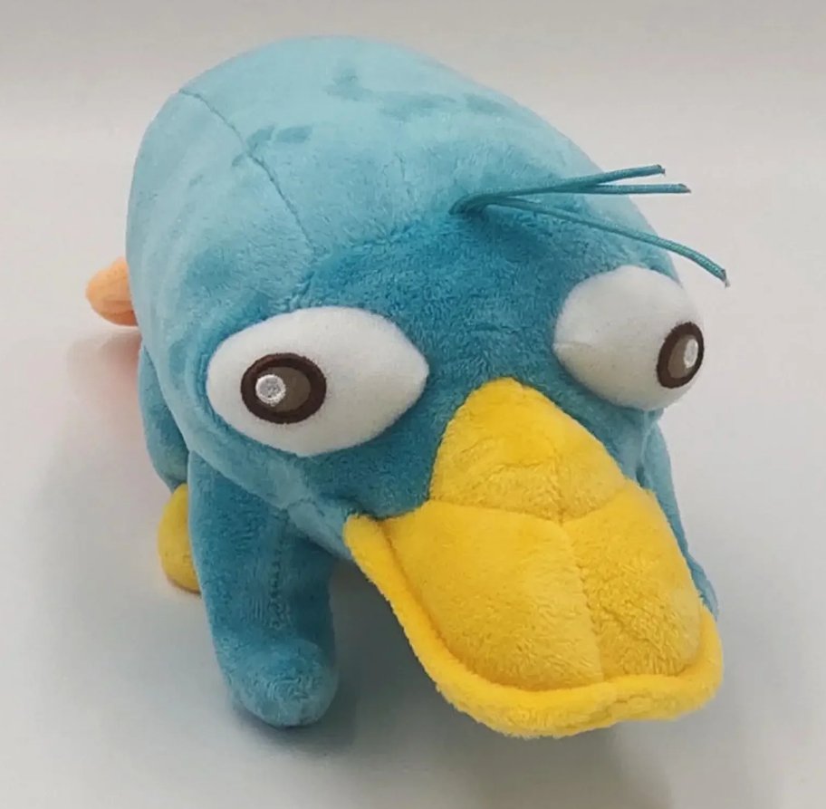 Cute Cartoon Perry The Platypus Plush Toy Soft Duck Stuffed Animals Toy Gifts