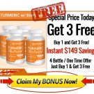 Buy 1 Turmeric Get 3 Bonus Bottles FREE! Turmeric with Bioperine. 650mg 60 Veggie Capsules