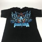 Vintage Pantera Retro Black Blue Guitar Shirt Adult Medium