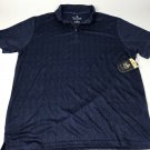 Nat Nast NEW Navy Blue Polo Shirt Short Sleeve Size Large