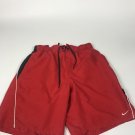 VINTAGE NIKE SWIM TRUNKS SIZE M RED SOLID NYLON SWOOSH SHORTS Men’s