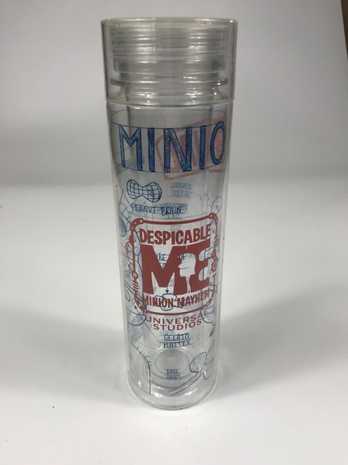 Despicable Me Minions Universal Studios Spinning Inside Water Drink Bottle