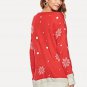 Christmas Print Long Jumper