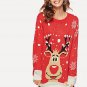 Christmas Print Long Jumper