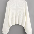 SHEIN Drop Shoulder Lantern Sleeve Jumper
