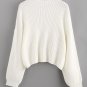 SHEIN Drop Shoulder Lantern Sleeve Jumper