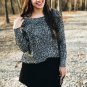 Grey Long Sleeve Loose Sweater
