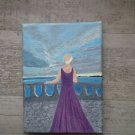 Canvas acrylic paint "The bride is waiting her groom"