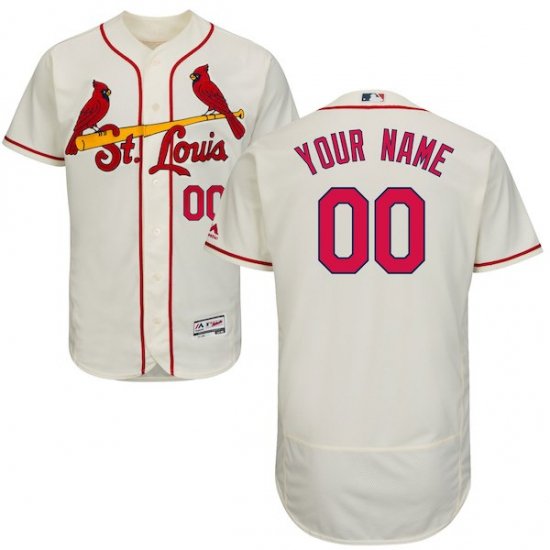 Men's Customized St. Louis Cardinals PREMIUM MLB Flex Base Jerseys M-3XL
