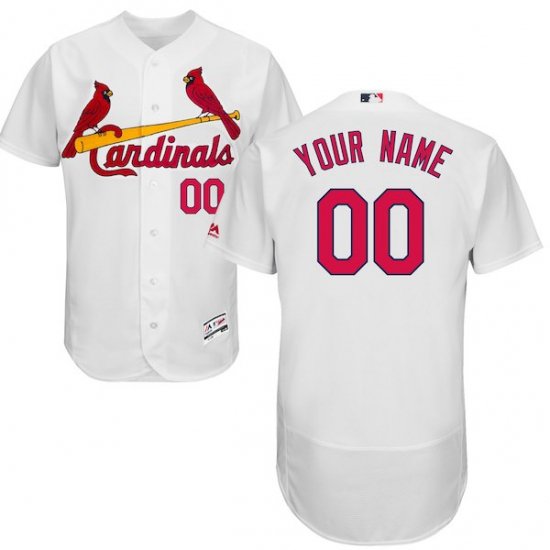 Men's Customized St. Louis Cardinals PREMIUM MLB Flex Base Jerseys M-3XL