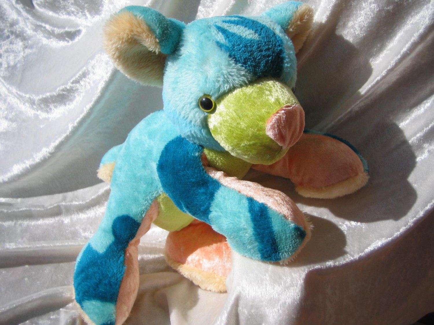 AQUA NAUTILUS Teddy Baby Shower Turquoise Green Maritim luxury bear decor handmade soft toy nursery