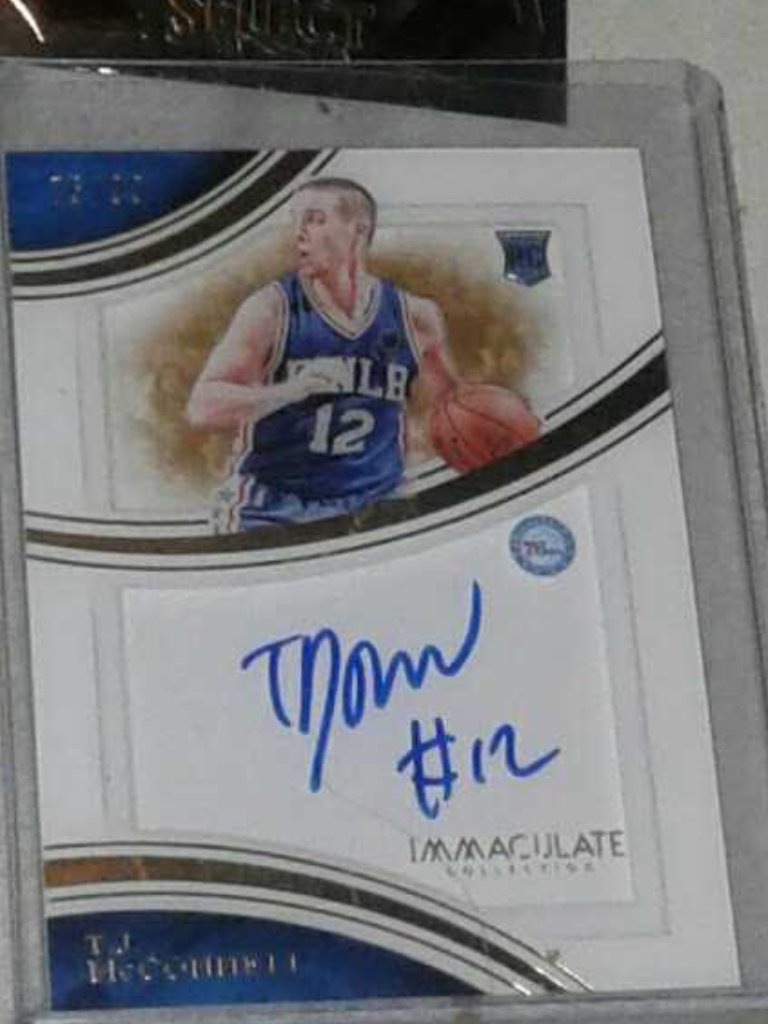 Signed immaculate collection card. TJ MCCONNELL