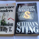Lot 2 Lawrence Sanders PB Books Sullivan's Sting/Passion Molly T Vintage