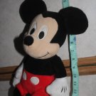 Disney Mickey Mouse Plush Stuffed Animal 14" Tall Vintage