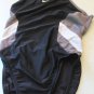 Nike Womens One Piece Swimsuit Bathing Suit Black/Gray Size 8