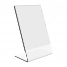 Dazzling Displays 250 Acrylic 4" x 6" Slanted Picture Frame Holders
