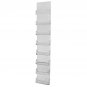 8-Pocket Clear Acrylic Wall-Mount Business Card Holder