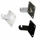 Gridwall Wall Mount Bracket - Grid Panel Mounting Brackets: Black, White, Chrome