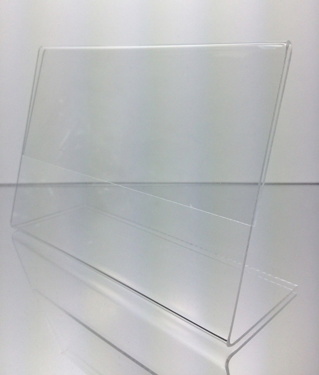 Dazzling Displays 100 Acrylic 6 X 4 Slanted Picture Frame Holders