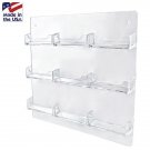 Dazzling Displays 9-Pocket Clear Acrylic Wall-Mount Business Card Holder