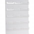 Dazzling Displays 18-Pocket Clear Acrylic Wall-Mount Business Card Holder