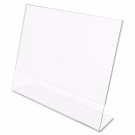 Dazzling Displays 50 Acrylic 6" x 4" Slanted Sign Holders