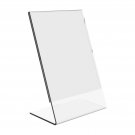 Dazzling Displays 25 Acrylic 4" x 6" Slanted Sign Holders