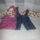 18 inch doll clothes outfits and purse