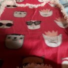 18 inch doll CAT IN SUNGLASSES Blanket and pillow