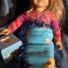 18 Inch Doll Mermaid Blankets Lot necklace and jewelry box