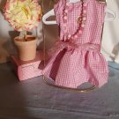 18 inch doll dress and necklace