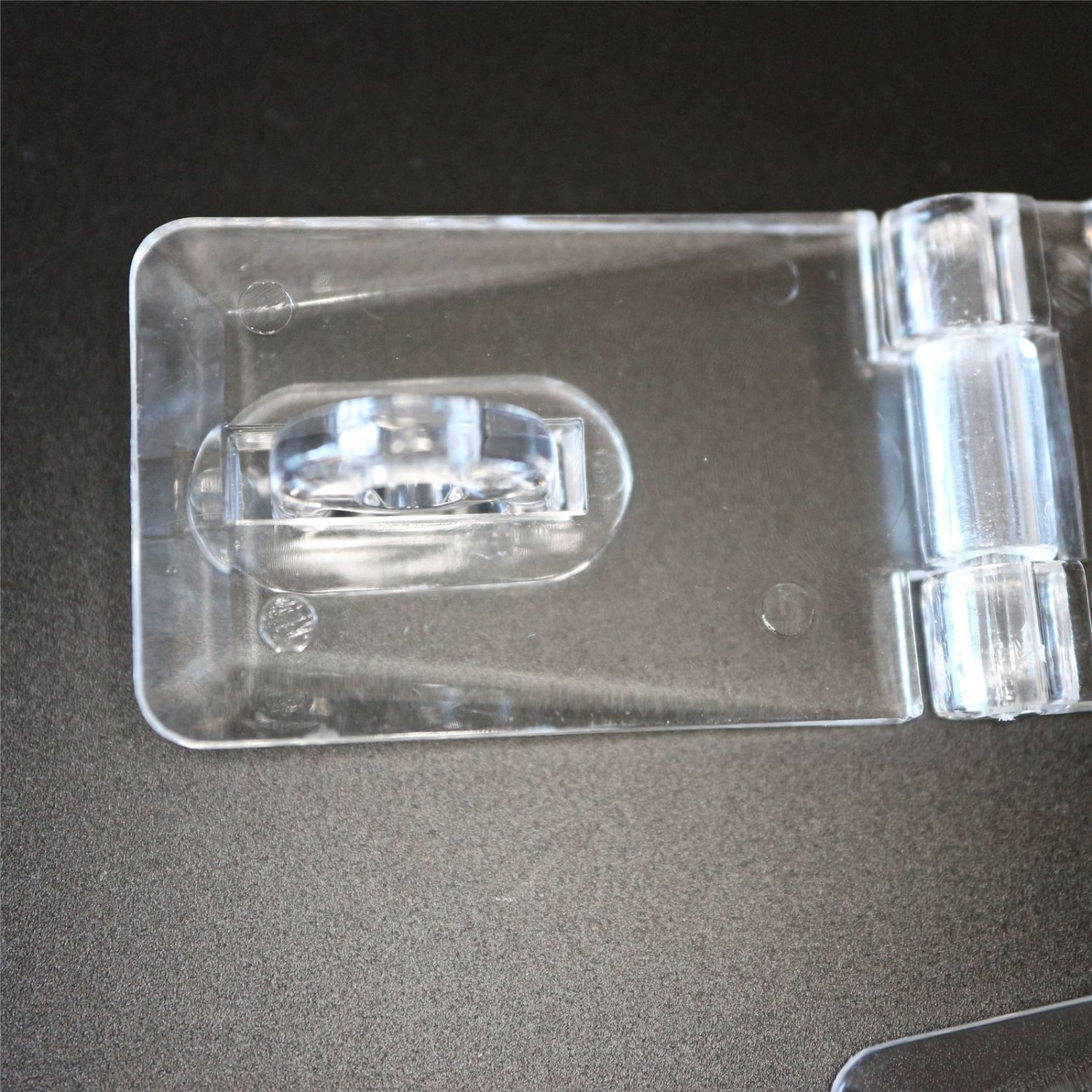 2 x Acrylic Hinged Hasp and Staple Hasps, Plastic 52mm Tanks, Displays