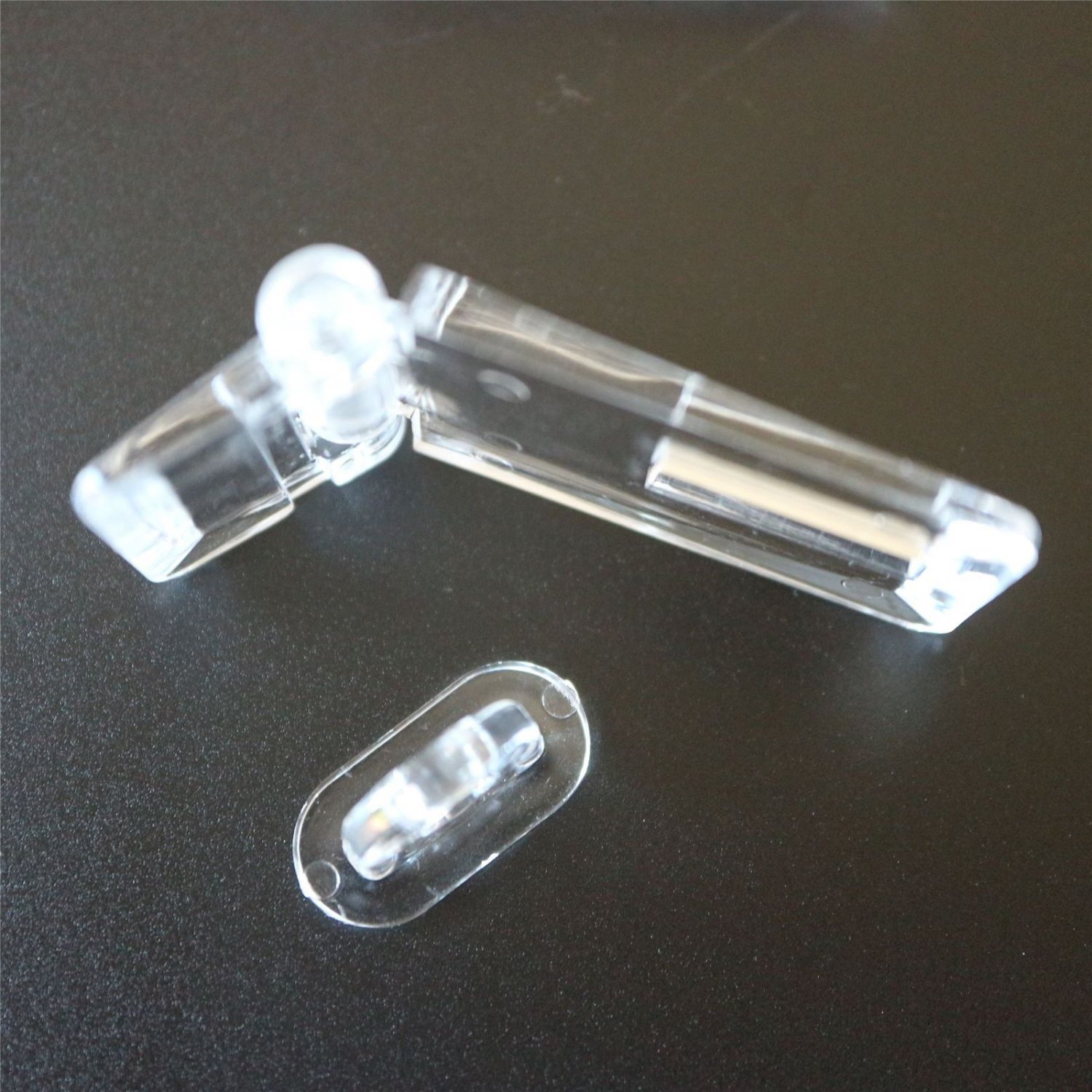 2 x Acrylic Hinged Hasp and Staple Hasps, Plastic 52mm Tanks, Displays