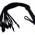 Black Braided Genuine Leather Flogger by Sade Fantasy