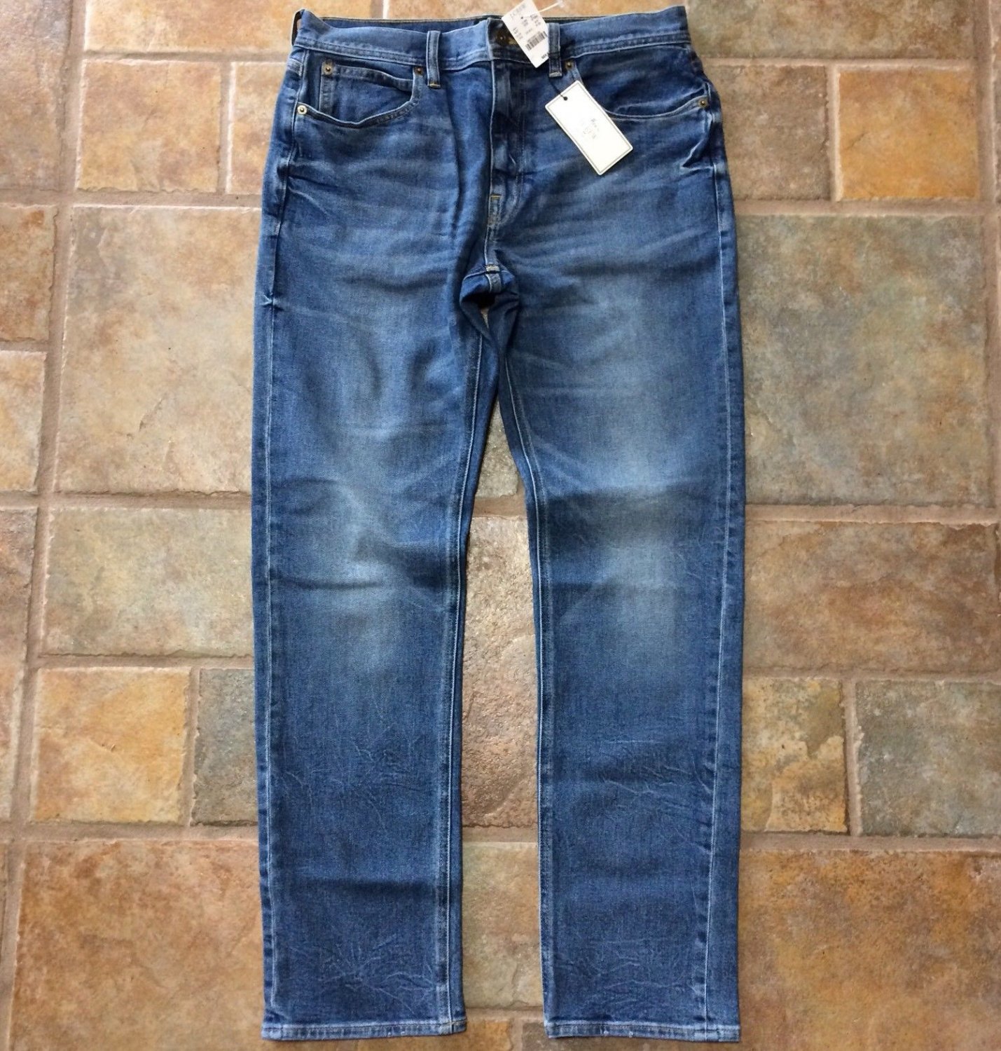 NEW J Crew Mens Sz 32/34 The Sutton Flex Stretch Slim Straight Jeans ...