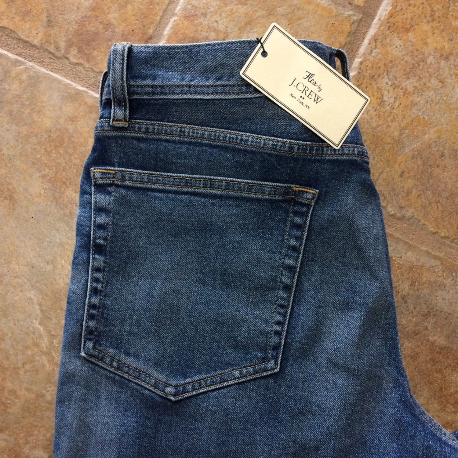 NEW J Crew Mens Sz 32/34 The Sutton Flex Stretch Slim Straight Jeans ...