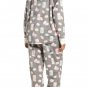 NEW P.J. Salvage Plus Size 2X Women's Polar Fleece Gray Cookie Print Pajama Set