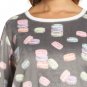 NEW P.J. Salvage Plus Size 2X Women's Polar Fleece Gray Cookie Print Pajama Set