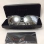 NEW $79 Ralph Lauren Womens Acetate Horn Rim Retro Square Sunglasses Grey Mirror