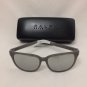 NEW $79 Ralph Lauren Womens Acetate Horn Rim Retro Square Sunglasses Grey Mirror